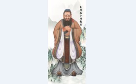 先师孔子行教像