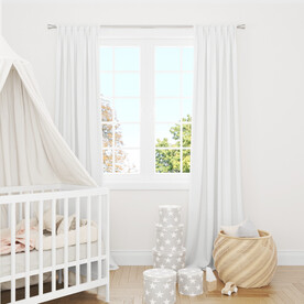 婴儿纺织长窗帘