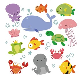 海洋动物 矢量
