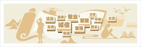 校园党建浮雕文化墙核心价值观