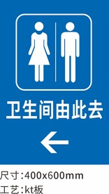 卫生间由此去