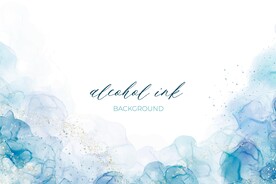 抽象蓝色水彩艺术油画背景图片