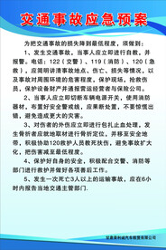 交通事故应急预案