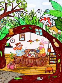 卡通创意手绘插画