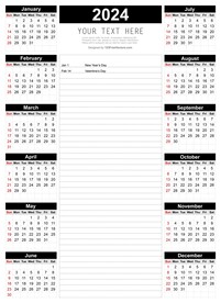 2024年日历