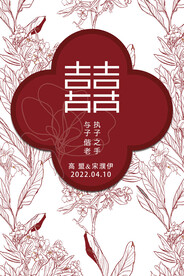  婚礼水牌 婚礼耳屏