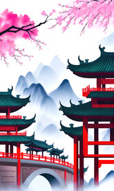 中式水墨画