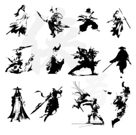 武侠江湖人物剪影
