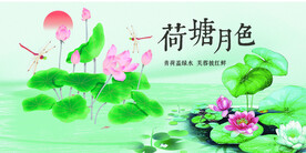 荷花插画