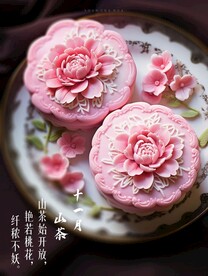 国风十二花令月饼