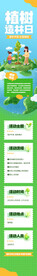 植树造林日植树活动长图