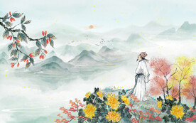 中国风重阳节背景