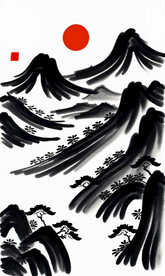中式水墨画
