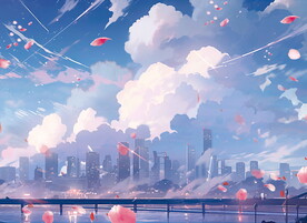城市动漫背景