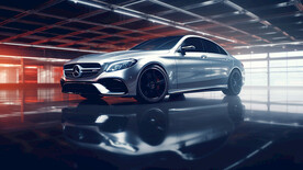 奔驰跑车摄影图