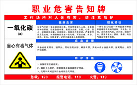 职业危害告知牌