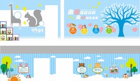 幼儿园墙面 广告设计