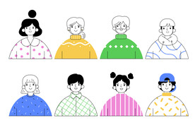 人物插画  