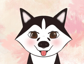 小狗插画素材