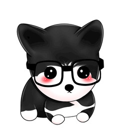 可爱小狗插画