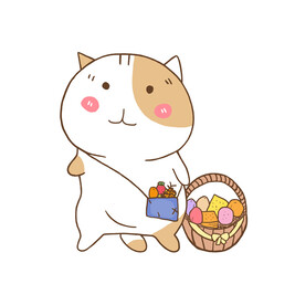 卡通手绘猫咪