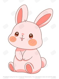 粉色可爱小兔子