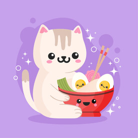 手绘可爱美食