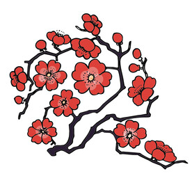 梅花卡通简笔画