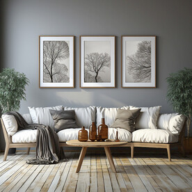 客厅装饰画场景图