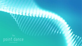 炫酷粒子波浪线