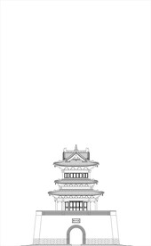 太原钟楼街钟楼剪影