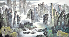 水墨山水画