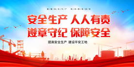 工地安全生产海报