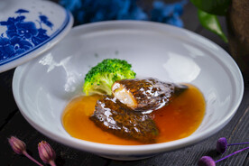 鲍汁羊肚菌酿虾饺