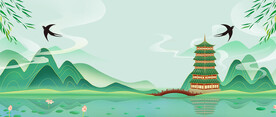 国潮风背景