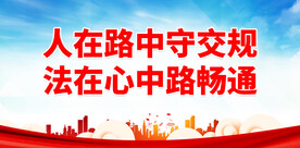 人在路中守交规