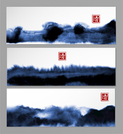 水墨笔触  