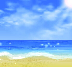 卡通海滩背景