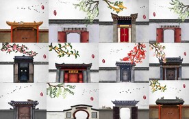 手绘建筑插画