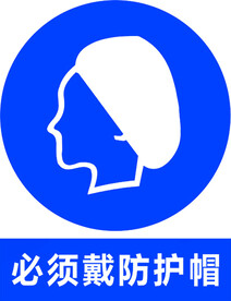 必须戴防护帽