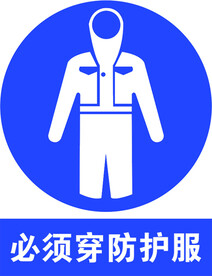 必须穿防护服
