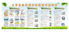 小学生防灾减灾科普知识宣传栏