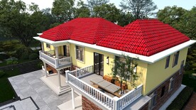 农村 二层 自建别墅 外观建筑