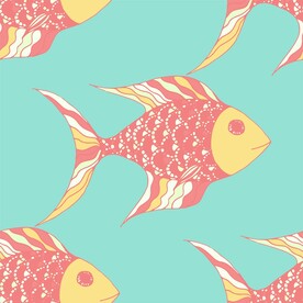 鱼涂鸦插画