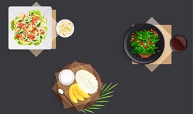 美食手绘