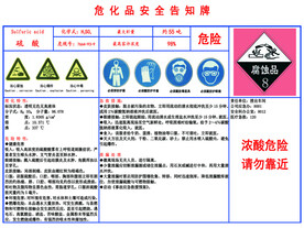 硫酸告知牌
