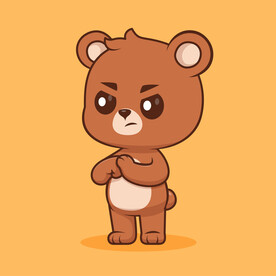 矢量卡通小熊