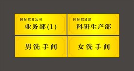 科室门牌