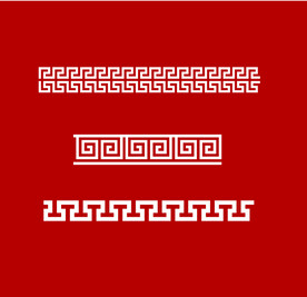 回字纹 回形纹  花边