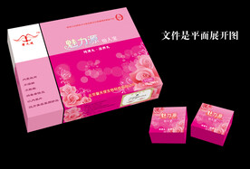 保健品盒展开图